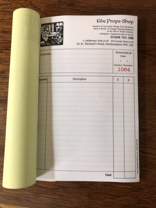 01. Invoice/Receipt Books/Pads - Carbonless (NCR)