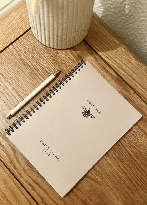 Busy Bee - A5 Daily To Do Notebook - To Do List - Notepad