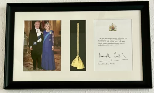 Royal Anniversary Letter Framing Service